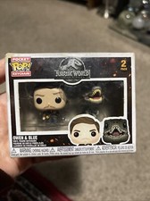 Funko Pocket Pop! Llavero Jurassic World paquete de 2 Owen & Blue Velociraptor NUEVO