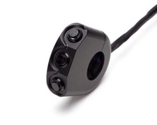 Motorbike Switch for 22mm Handlebars BLACK Billet Aluminium 3 x Momentary