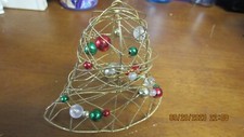 3 Vintage Metal Christmas Ornaments