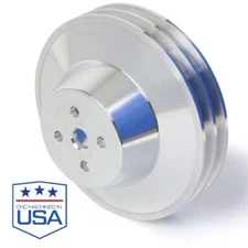 Buick Water Pump Pulley V-Belt 2 Groove Power Steering 455 OEM Long Water Pump