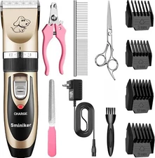 	Rechargeable Cordless Dogs Cats Horse Grooming Clippers -	