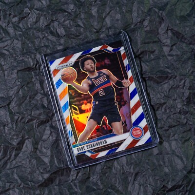 2024-25 PANINI - NBA PRIZM - RED WHITE BLUE BARBER PRIZM - CADE CUNNINGHAM
