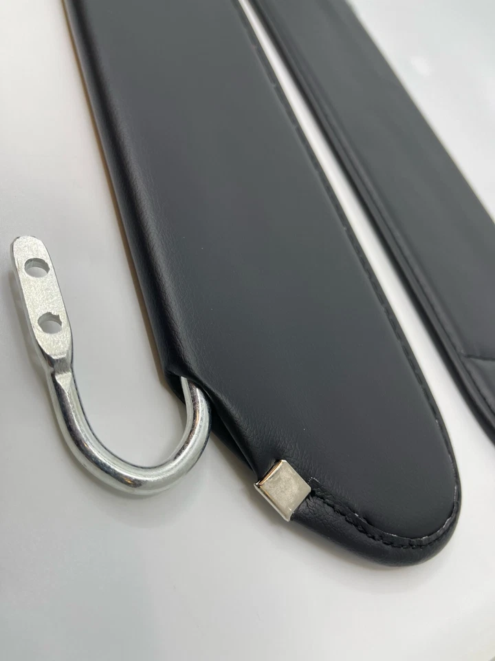 Interior Sunvisor Sun Visors Set for Jeep Wrangler YJ 87-95 Black - 2 Pieces - Image 3 of 4