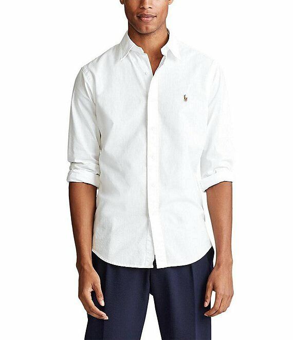 Polo Ralph Lauren Solid Oxford Long-Sleeve Woven Shirt