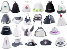 Saunahut aus Wollfilz, Filz-Saunakappe Für Damen Und Herren, Filzhut, Filzkappe