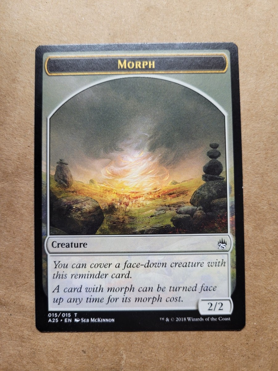 Morph Token 15/15 Masters 25 A25 MTG Magic MTG MUST BUY 2+ LP/NM BULK  DISCOUNTS!
