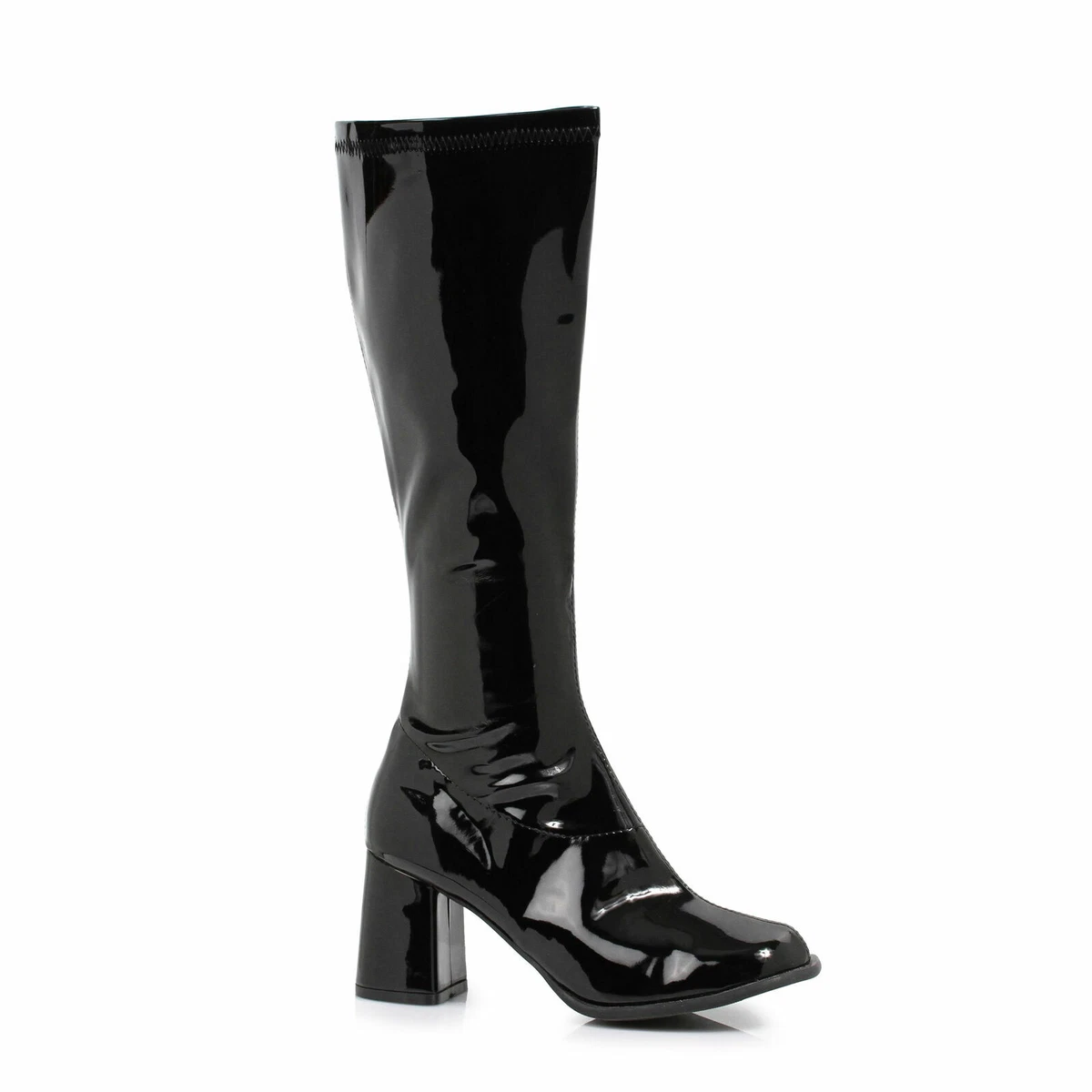 Ellie GOGO Black 3 inch Gogo Boots W Zipper size 9 eBay
