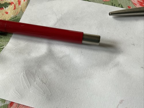 Parker Vector penna a sfera rosso barile inchiostro blu ref36 - Foto 4 di 5