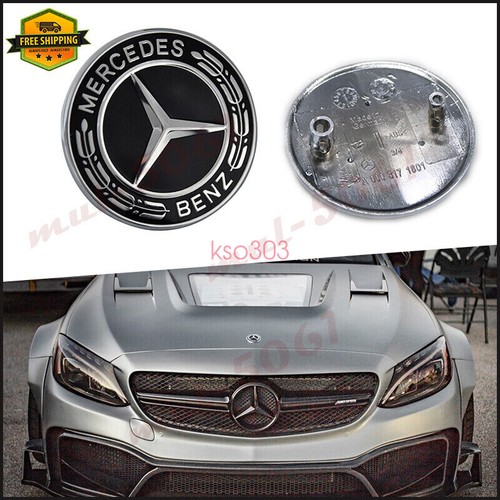 57mm 3D Metal Hood Bonnet Emblem For Mercedes Benz A/C/E Class GLC/GLA - Foto 3