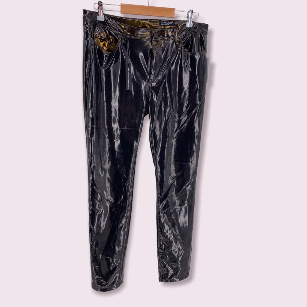 Blanknyc patent store leather pants