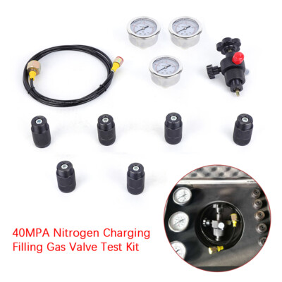 #ad 100 250 400BAR Hydraulic Pressure Test Accumulator Nitrogen Charging Filling Kit $163.10
