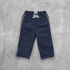 The Children's Place Baby Boy Girl Navy Blue Nylon Athletic Track Pants 12-18M
