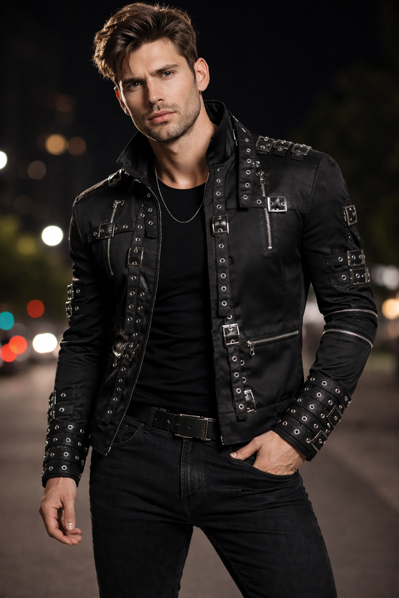 Michael Jackson Metal Rock Concert Jacket | MJ Bad Album Cover