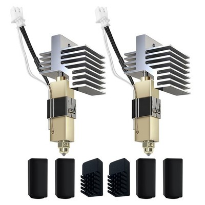 3D Printer Hotend 2 Pack 0.4MM Centauri Carbon Brass Hardened Steel Nozzle