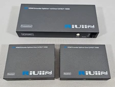 4K@30Hz HDMI Extender Splitter Over Cat6/7 up to 100M 328ft IR Control 1 TX 2 RX