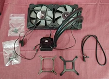 CORSAIR Hydro Series H100i (CW-9060009-WW) 240 mm Liquid CPU Cooler - LGA 1150