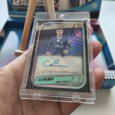 Topps Finest UEFA 2025-26 Cole Palmer Prized Footballers Black Auto PFA-CP 08/10