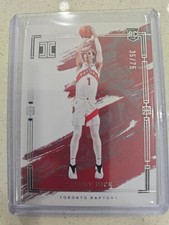 🏀 Gradey Dick RC /75 Panini Impeccable Rookie #35/75 – Toronto Raptors – SP 🔥