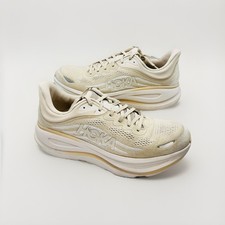 Hoka Men's One One Bondi 9 Oatmeal 1162011-OLTM Running Shoes  Size 12 D