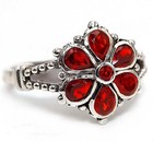 1CT  Fire Garnet 925 Sterling Silver Filigree Ring Sz 7 PC9-4 — photo 2