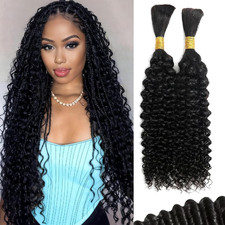 Human Braiding Hair for Boho Braids 110G Jerry Curly 12A Remy Boho Human Hair fo