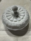 Vintage Westmoreland Milk Glass Grape & Harvest Paneled Candy Dish with Lid