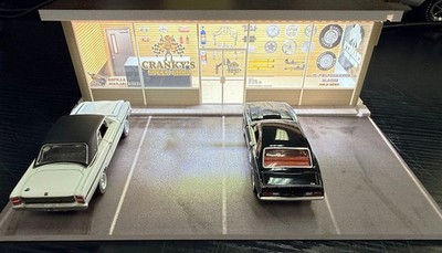 1/64 SCALE, CRANKYS SPEED SHOP DIORAMA.