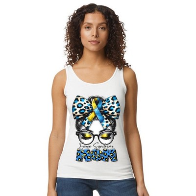 Down Syndrom Mama Damen Trägershirt Tank Top Bewusstsein Muttertag Geschenk für Sie