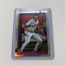 2025 Topps Chrome Update Kristian Campbell Rookie Debut Refractor USC188 Red Sox