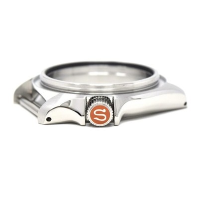SKX007/SRP Turtle Crown   CT228 Polished + Orange Infill