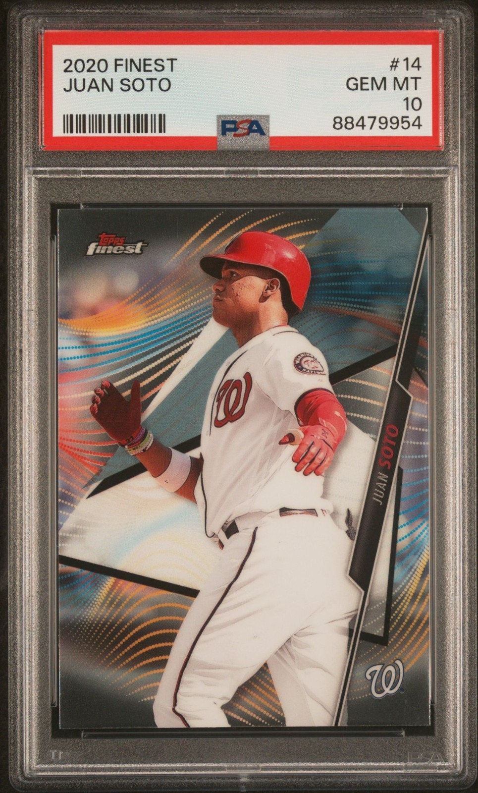 2020 TOPPS FINEST #14 JUAN SOTO PSA 10