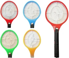 Cordless Rechargeable Bug Zapper Mosquito Insect Electric Fly Swatter Racket 17z