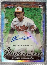2023 Bowmans Best RC Gunnar Henderson Masterpieces  AUTO 24/99