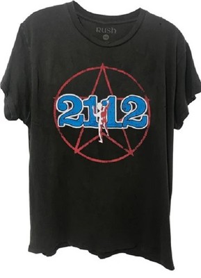 RUSH - 2112 Starman Logo Black T-shirt - Size Extra Large XL - NEW Official