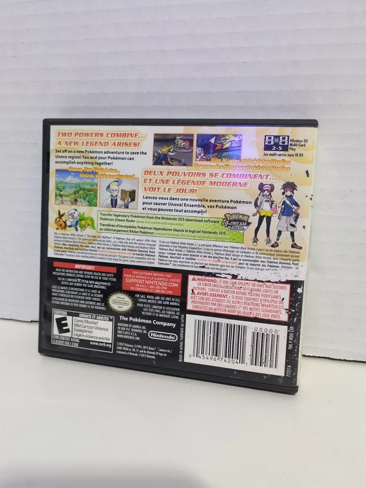 🌟 TESTED Pokémon White 2 Nintendo DS Authentic Complete In Box CIB Video Game - Image 3 of 4