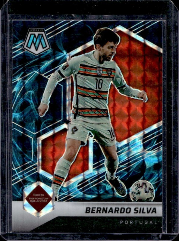 2021 Panini Mosaic Road to FIFA World Cup Bernardo Silva Mosaic Genesis #107