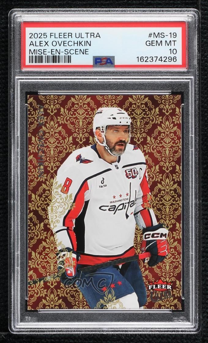 2025-26 Upper Deck Fleer Ultra Mise-en-Scene Alex Ovechkin #MS-19 PSA 10 GEM MT