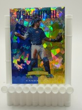 2024 Panini Crusade - Crusade Blake Mitchell #21 Blue Cracked Ice Prizm (RC)