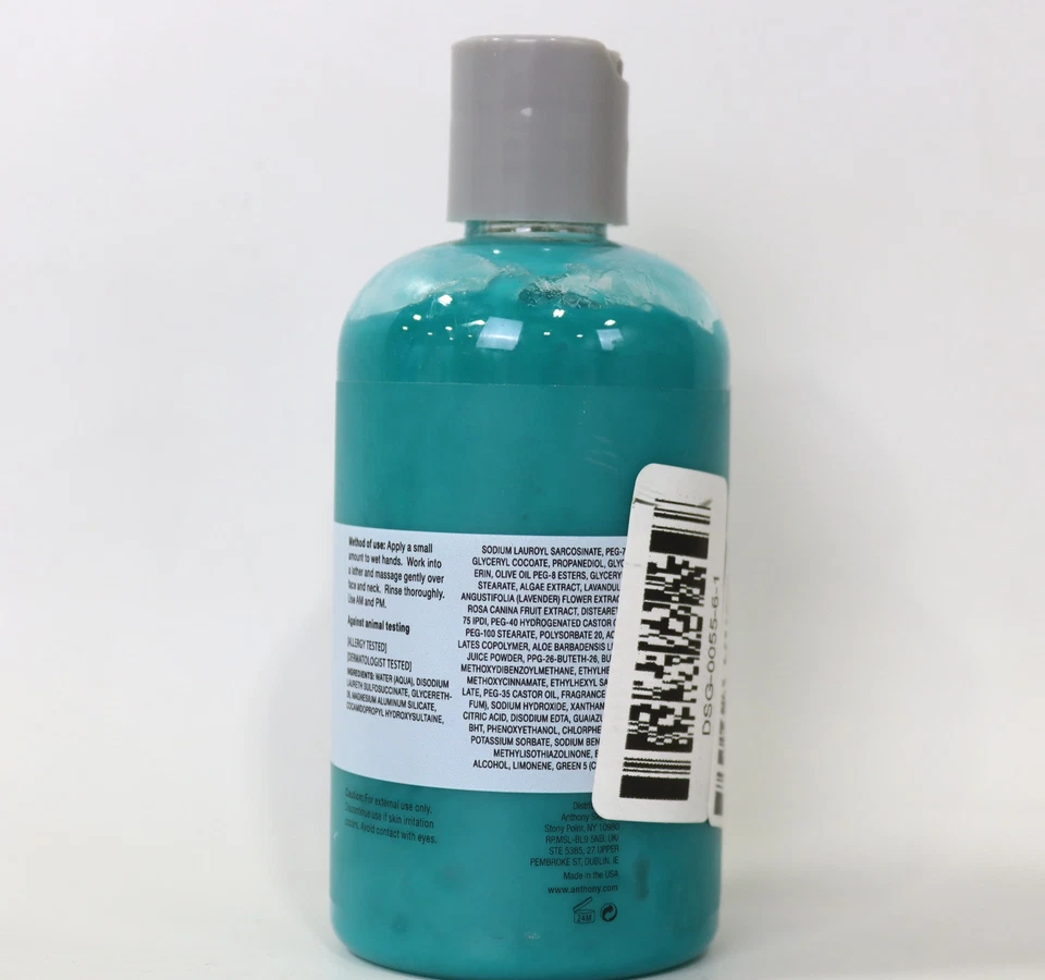 Limpiador facial de algas Anthony, 8 fl oz. Foto 3 de 4