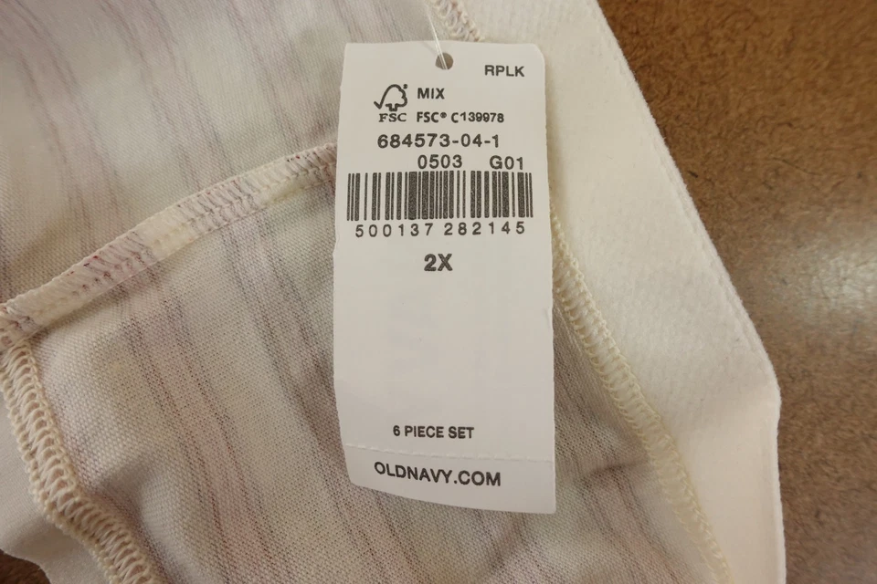 Paquete de 6 ropa interior de algodón para todos los días de cintura alta multicolor Old Navy para mujer nueva con etiquetas Foto 3 de 4