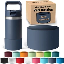 JMOE USA Silicone Boot for Yeti Rambler Jr 12oz 18oz Bottle Anti-Slip Sleeve