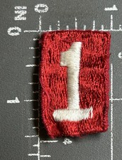 Vintage Troop Number One 1 No. 1 Boy Scouts of America BSA Red Badge Patch