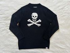 Long Wharf Supply Co Sweater Women's Sz Small Black Bonny SeaWell Skull Pullover