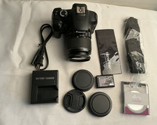 Canon EOS Rebel T3 Digital SLR Camera w/ EF-S 18-55mm IS II Lens extras