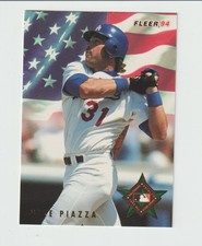 1994 FLEER MIKE PIAZZA ALL STAR # 47 !  L.A. DODGERS !