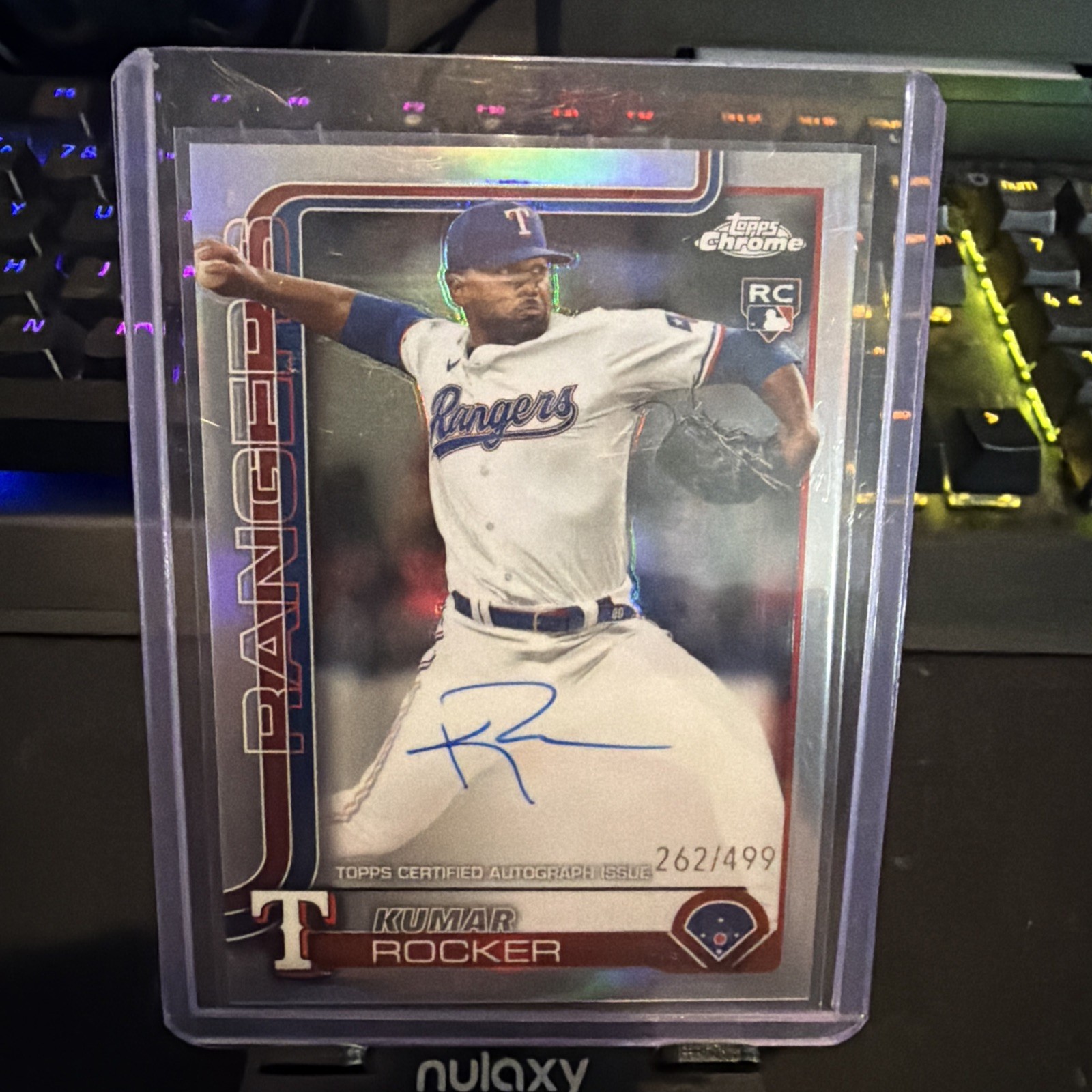 2025 Topps Chrome - Rookie Autographs Kumar Rocker #RA-KR Refractor /499 