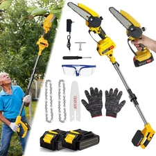 2 in 1 Cordless Pole Hand-held Extendable Saw Mini Chain Saw for Tree Trimming