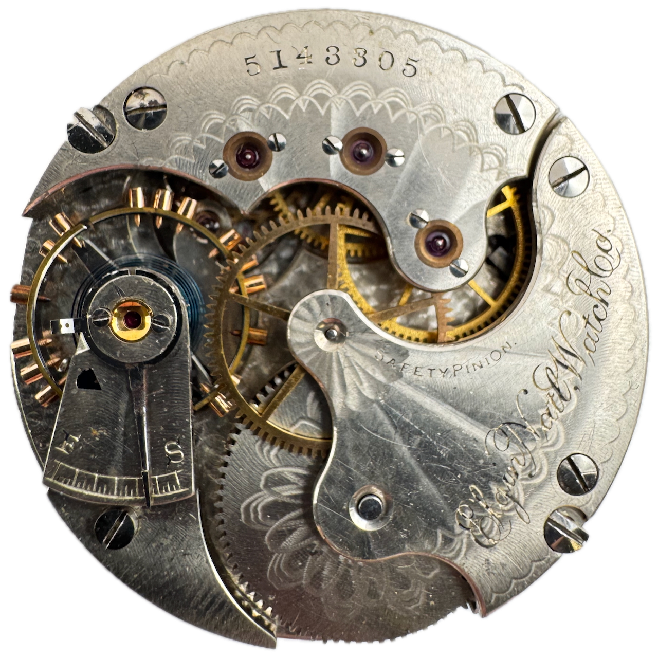 Antique 1894 Elgin 15 Jewel Hunter Case Pocket Watch Movement 6s 121 USA