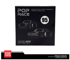 Pop Race Nissan GTR V8 Drift Hakosuka with Datsun Laurel C130 HK Event Set 1/64