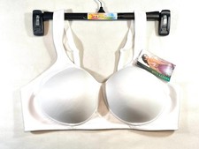 NWT Vanity Fair Women's 40C Full-Figure Wireless Sports Bra 71500 White